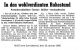 Zeitungsartikel zum Ruhestand von Gustav Müller